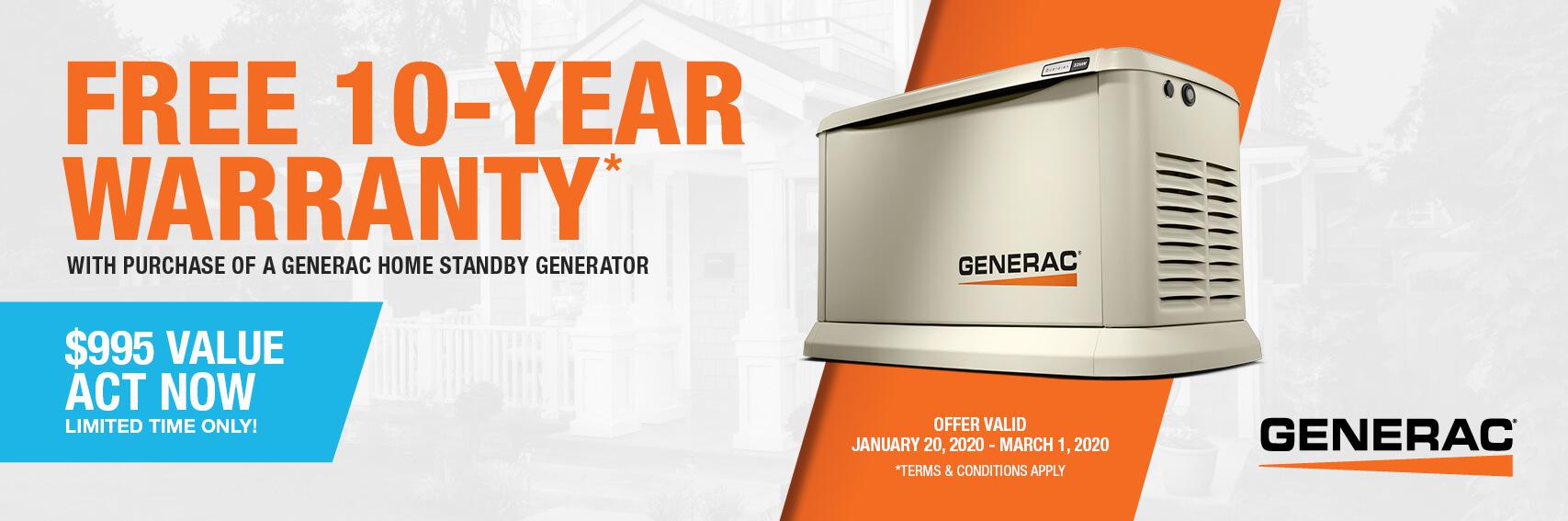 Homestandby Generator Deal | Warranty Offer | Generac Dealer | Camden, AR